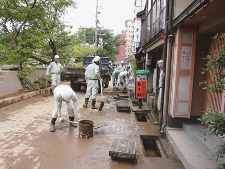 浅野川水害の応急対策
